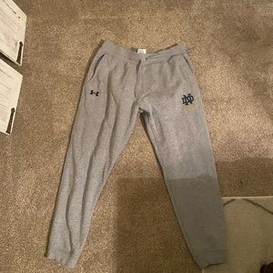 Notre Dame Unser  Armour Lacrosse sweatpants